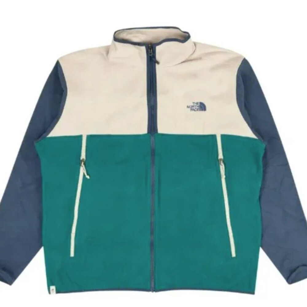 Men’s The North Face Glacier Alpine ¼ Zip Fleece Pullover – Blue/White – Size XL